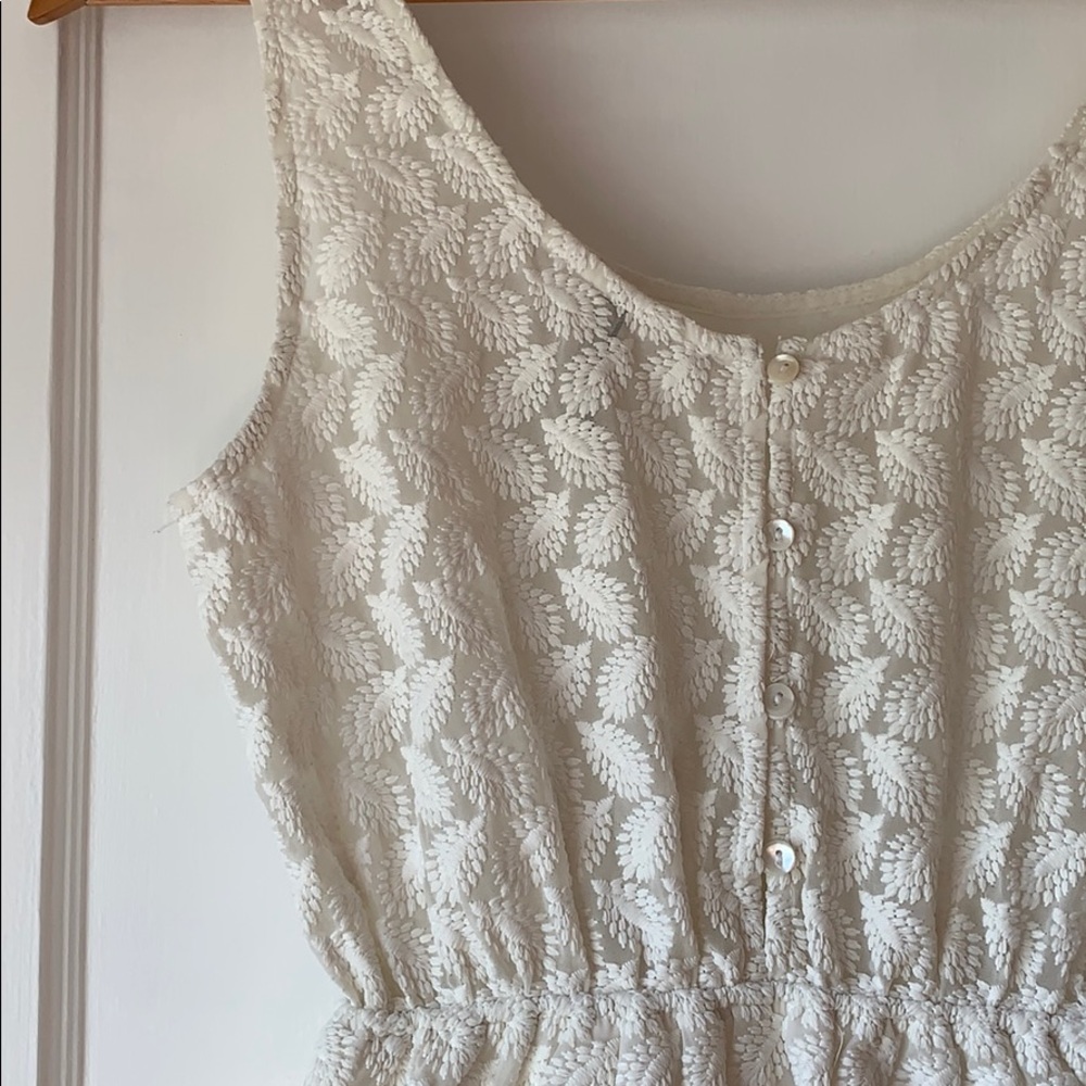 STRADIVARIUS White Summer Dress, Knee Length, S - Picture 3 of 12